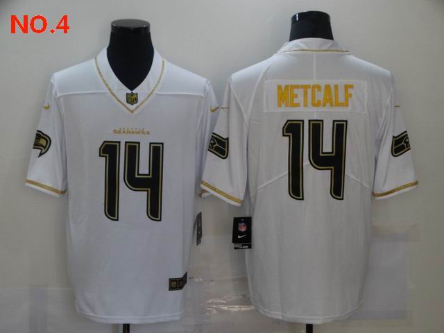 Men's Seattle Seahawks #14 D.K. Metcalf Jersey NO.4;